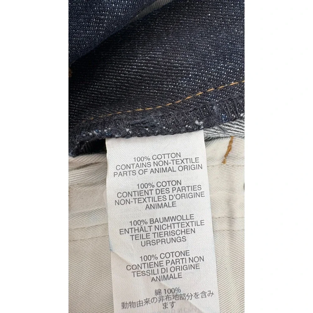 J. Crew Athletic Tapered Jeans Mens 30x30 Japanese Kaihara Denim Style 1040 Dark
